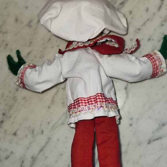 Annalee 12” Chef Doll – 2009 Christmas Holiday Elf, Poseable - Picture 3 of 4
